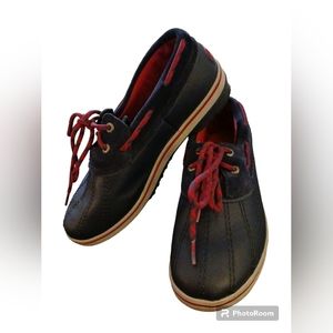 L.L. Bean Rangeley two eyed mocs waterproof kids boots.  Kids size 5.